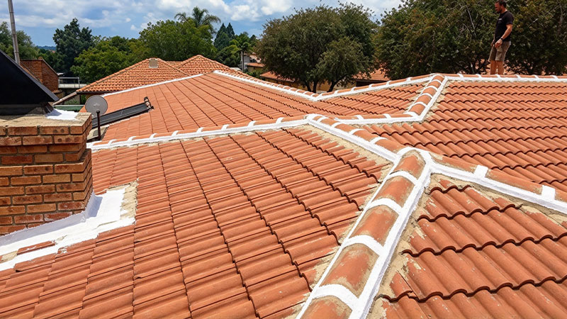 عزل السقف بالبلاط